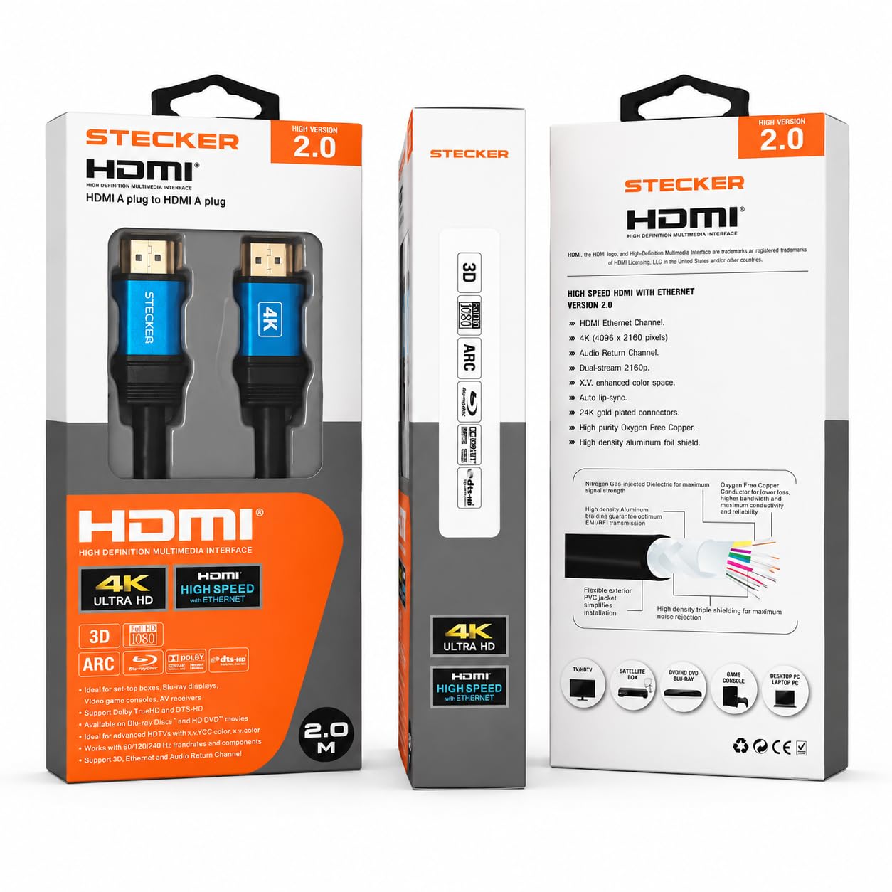 Stecker High-Speed HDMI Cable 2 Meter - Image 3