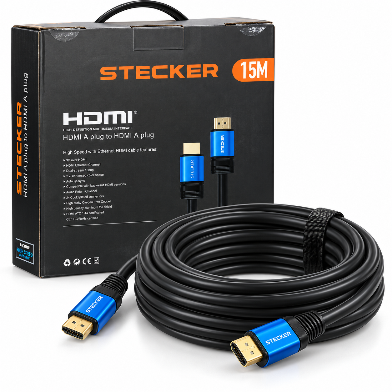Stecker High-Speed HDMI Cable 15 Meter