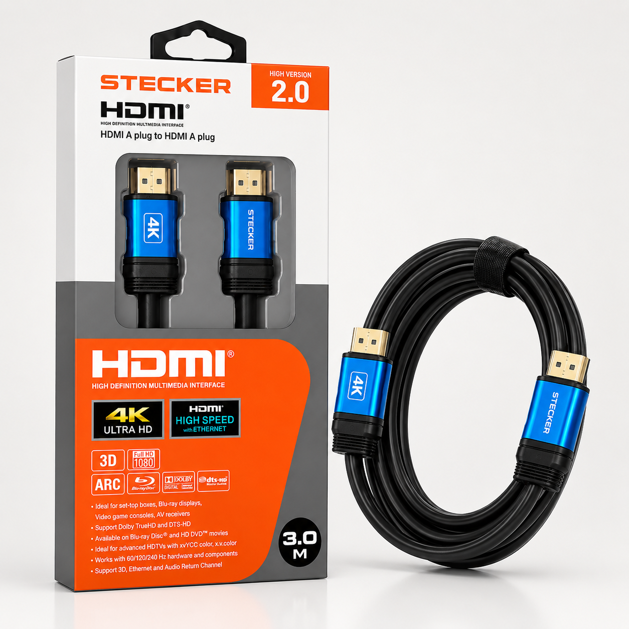 Stecker High-Speed HDMI Cable 3 Meter