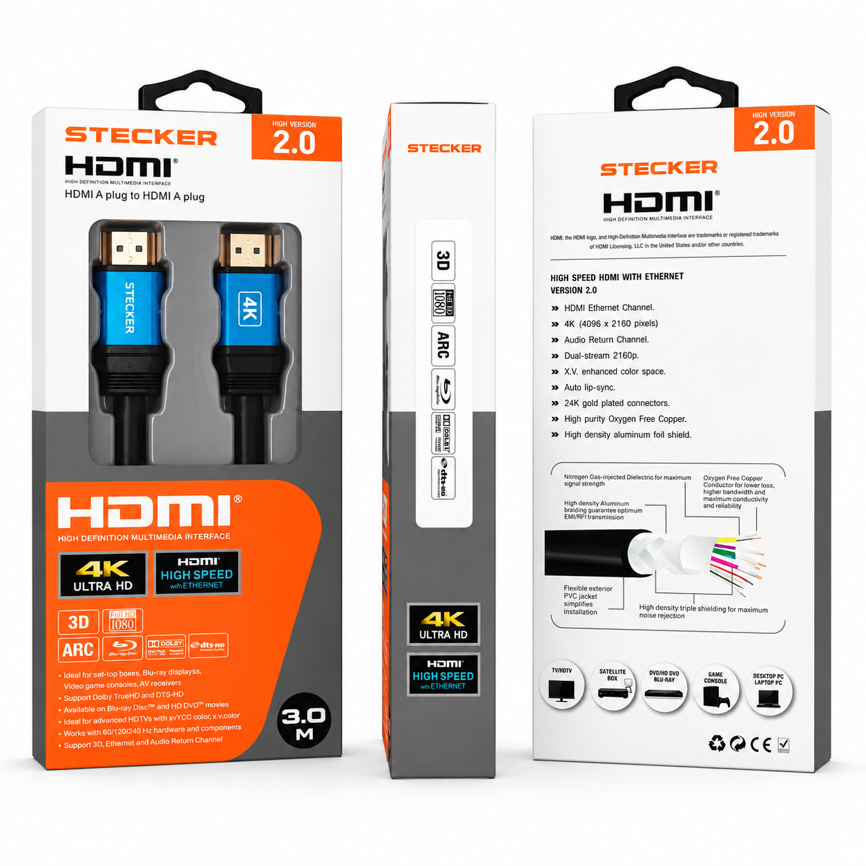 Stecker High-Speed HDMI Cable 3 Meter - Image 3